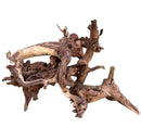 Intricate driftwood sculpture in warm brown tones for Amazon Wood