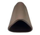 Brown triangular-profiled rubber corner protector for aquarium cave triangle shape providing safe edges