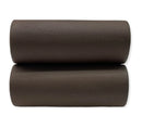 Two dark brown cylindrical foam rolls stacked as aquarium cave triple pipe narrow filter components