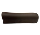 Dark brown smooth-textured aquarium cave wide mouth pillow with rounded ends for fish habitat decoration