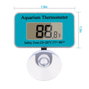 Blue digital LCD aquarium thermometer with suction cup base
