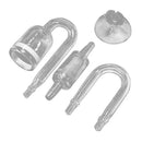 Clear glass aquarium air pump tubing and fittings set for aquarium glass co2 diffuser kit use
