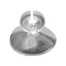 Clear plastic suction cup with metallic base and central clip for aquarium glass co2 diffuser kit use