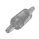 Clear glass cylindrical fuel filter with two caps for aquarium glass CO2 diffuser kit use