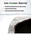 Gray speckled porous ceramic filter media for Aquarium Hideaway Cave