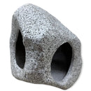 Gray speckled stone Aquarium Hideaway Cave with two rounded openings