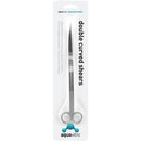 Aquavitro double curved silver shears with ergonomic handles