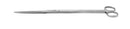 Aquavitro straight shears stainless steel surgical scissors with polished finish and ergonomic finger loops