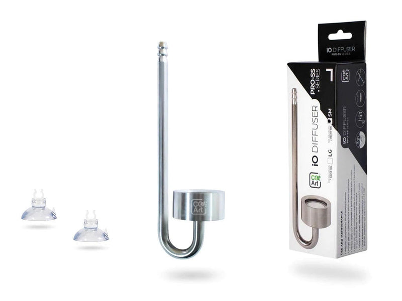 CO2Art iO Stainless Steel Diffuser - AquaticMotiv