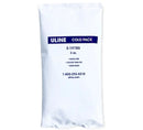 Uline 3 oz cold pack in white plastic bag with blue label
