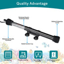 Hygger ETL Certified Adjustable Aquarium Heater in Black and Silver