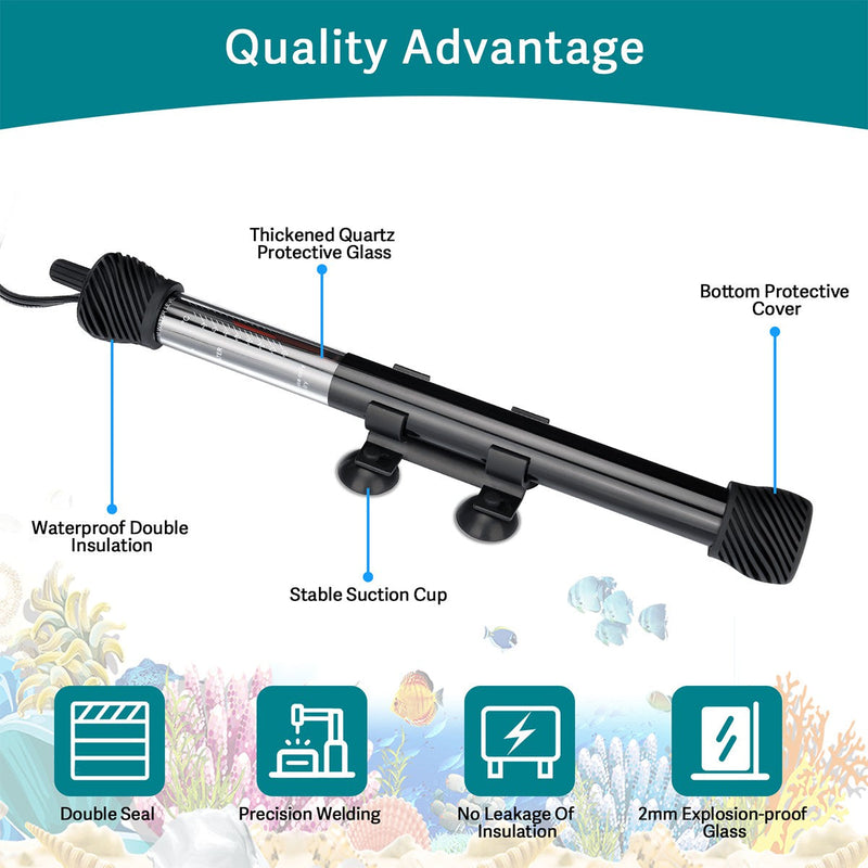 Hygger Adjustable Aquarium Heater (ETL Certified) - AquaticMotiv
