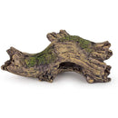 Hygger Aquarium Tree Log with green moss and bark texture