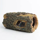 Hygger Aquarium Tree Trunk log birdhouse with green bark and 1.6 inch opening