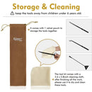 Brown velvet drawstring pouch with Hygger logo for Aquascaping Tool Kit