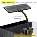 Hygger 13W black gooseneck LED aquarium light with swivel neck