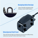 Black rectangular hygger silent air pump with four black knobs and hanging hole for 5-20 gallon tanks