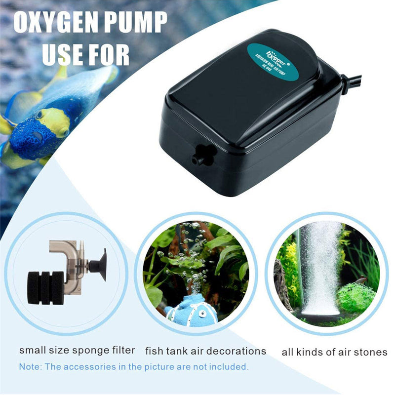 Hygger Silent Air Pump 5-20 Gallons - AquaticMotiv