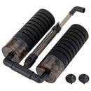 Hygger black foam roller with adjustable handle for muscle recovery