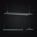 LEDSTAR AQ-D RGBW full-spectrum silver aluminum LED aquarium light with ribbed design