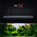 Black ledstar aq-x aquarium lighting fixture with sleek design for enhanced aquatic plant growth and aquarium display