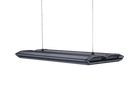 Black rectangular led grow light LEDSTAR AQ-X with two vertical mounting poles for indoor plant cultivation