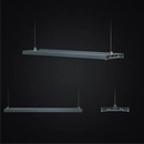 LEDSTAR AQZ Series RGB+W Gen 3 aluminum linear light in silver