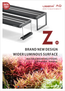 LEDSTAR AQZ Series RGB+W Gen 3 black rectangular LED aquarium light