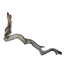 Twisted Manzanita wood branch with weathered gray-brown texture