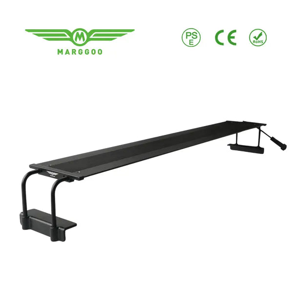 Margoodo black metal wall shelf with adjustable arm and handle