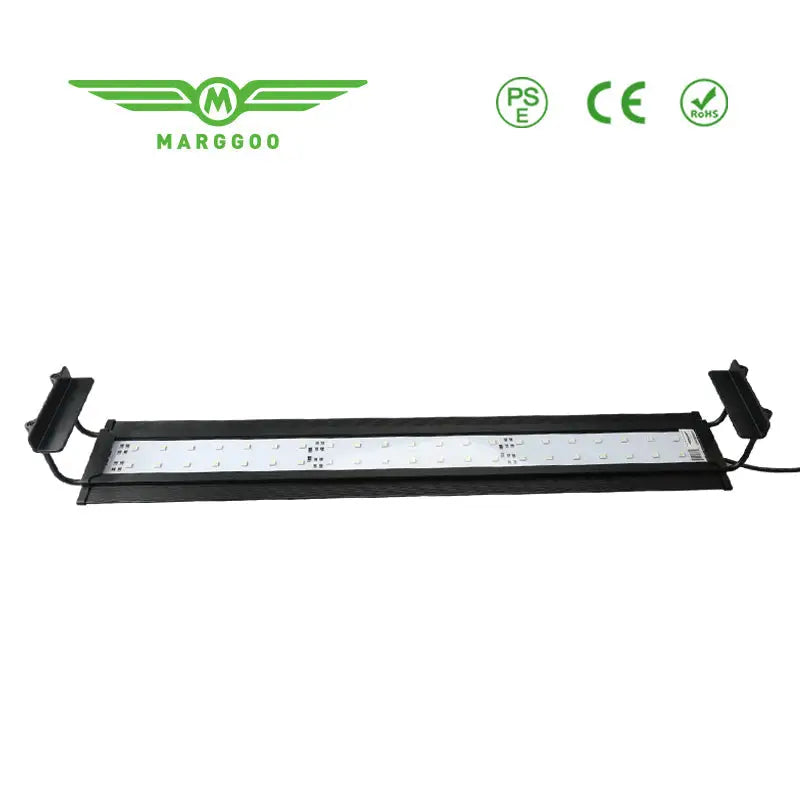 Marggoo MA14 Series full spectrum black rectangular LED aquarium light