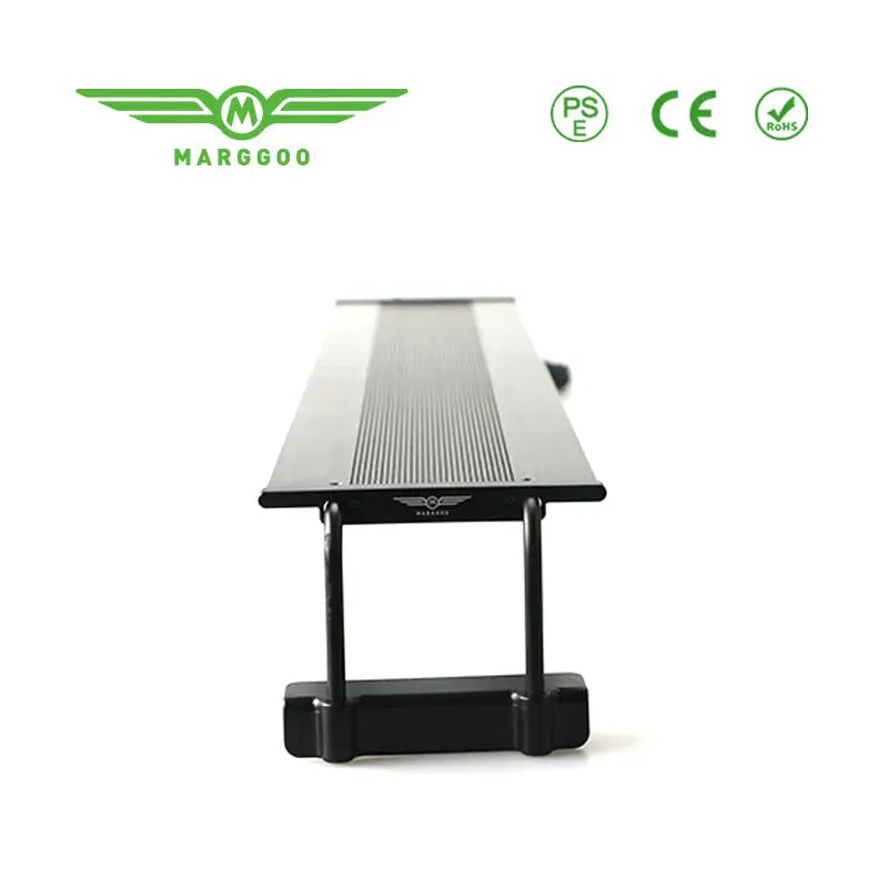 Marggoo MA14 Series black silver laptop stand with wings design