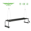 Marggoo black hanging hammock chair with metal frame and fabric seat