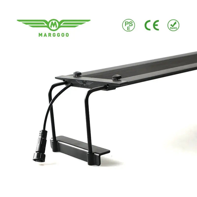 Marggoo MA15 Series black LED plant light bar with winged logo