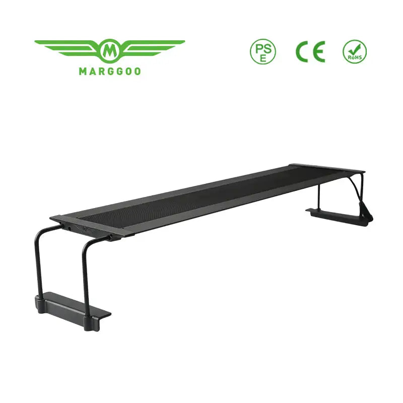 Margoodo MA15 black rubberized exercise mat with metal frame and handlebars