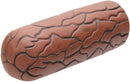 Natural ceramic cave large terracotta cylindrical foam roller with textured cracked surface for deep tissue massage
