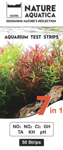Nature Aquatica 7-in-1 Aquarium Test Strips with 50 Colorful Durable Strips
