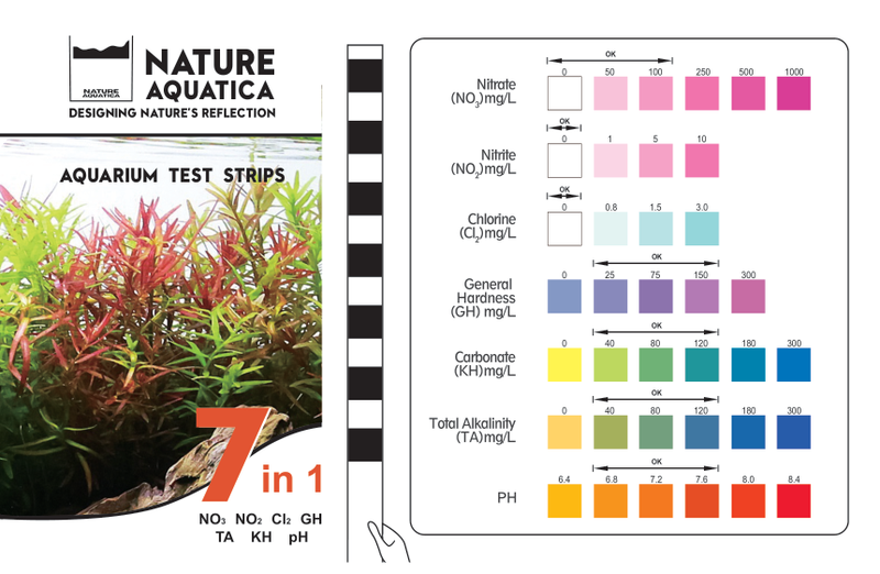 Nature Aquatica 7 in 1 Aquarium Test Strips - [AquaticMotiv]