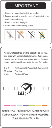 Nature Aquatica 7 in 1 Aquarium Test Strips - [AquaticMotiv]