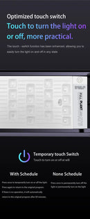 Netlea AT5s V3 white rectangular touch switch panel with minimalist design and tactile lighting buttons