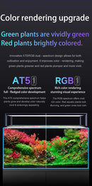 Netlea AT5s V3 dual-spectrum aquarium light with AT5 and RGB for vivid greens and reds