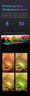 Netlea AT5s V3 sleek modern aquarium light with adjustable spectrum settings