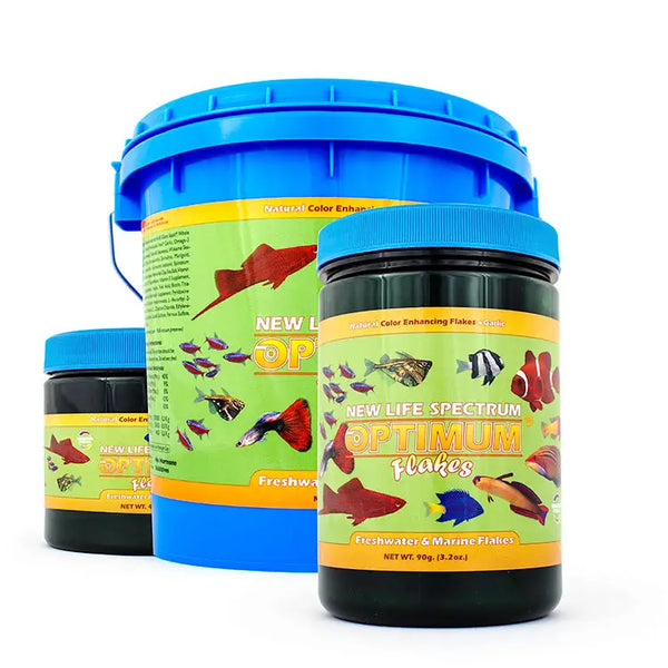 New Life Spectrum Optimum Flakes fish food container