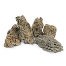Okho Dragon Stone: Natural volcanic rock aquarium decor set in earthy tones