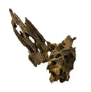 Okho Wood driftwood sculpture with natural holes and brown textures