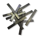 Black metal Plant Anchor Weights rods with blue sheen