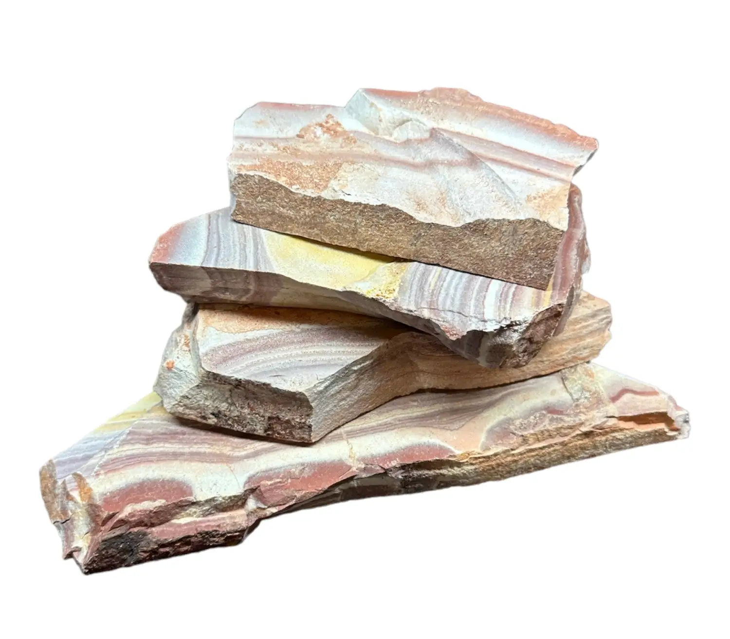 Light Color Slate Rocks Rainbow Slate Stone Natural Aquascaping Rock Set | Aquatic Motiv