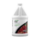 White plastic jug of seachem flourish iron supplement for planted aquariums to enhance iron levels