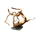Driftwood Spider Wood sculpture on slate base with organic curves