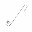 Silver stainless steel CO2 diffuser with U-shaped tubing and nozzle